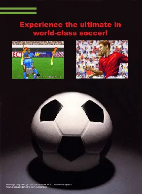 Tecmo World Soccer '96 box cover back